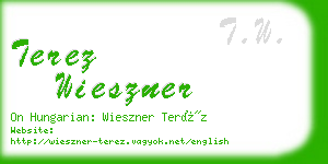 terez wieszner business card